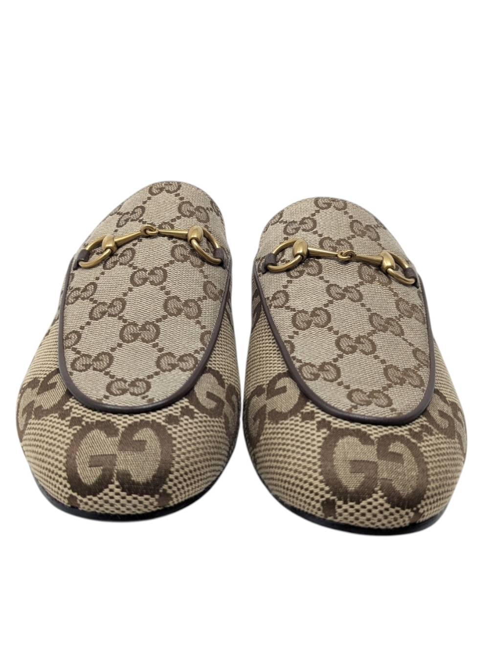 NIB Gucci Princetown Jumbo GG Monogram Horsebit Jacquard Loafer Mule Size EU 40 - Picture 8 of 13